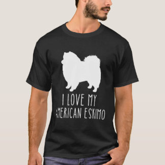 Kärlek My American Eskimo Hund aveln American Eski T Shirt