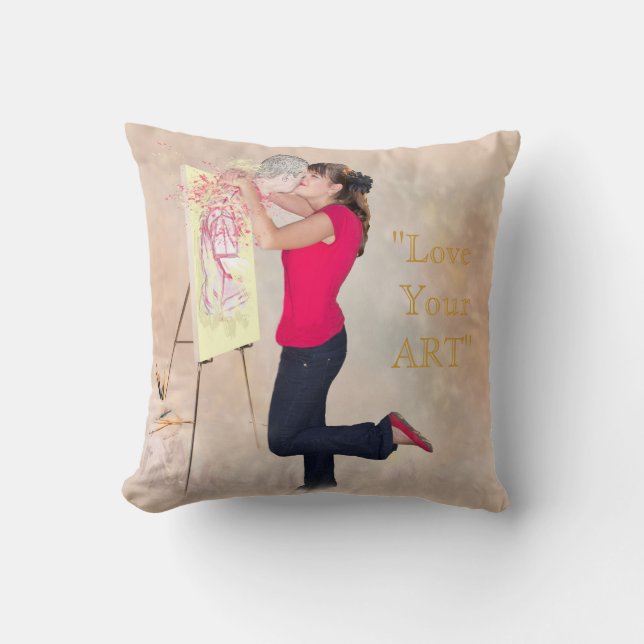 KÄRLEK MY ART KÄRLEK DIN ART KUDDE (Framsida)