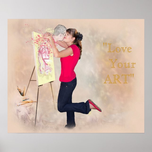 KÄRLEK MY ART KÄRLEK DIN ART POSTER (Framsidan)