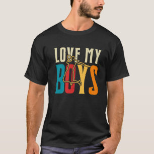 Kärlek My Boys Basketboll T Shirt
