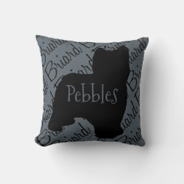 Kärlek My Briard Hund Kudde