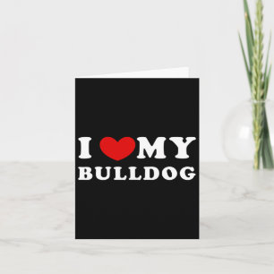 Kärlek My Bulldog Kort