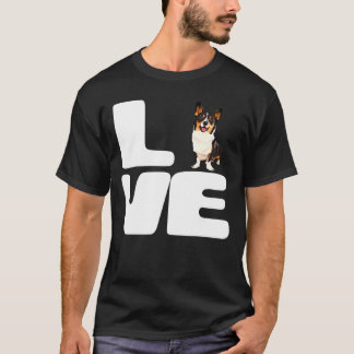 Kärlek My Cardigan Welsh Corgi Hund T Shirt