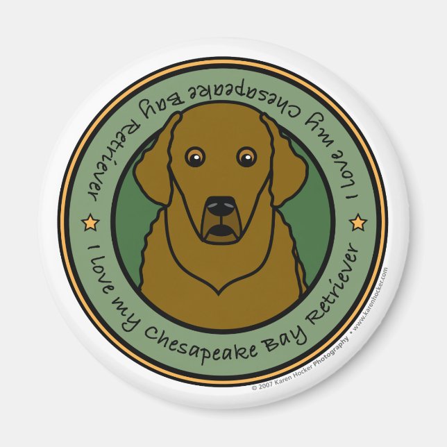 Kärlek My Chesapeake Magnet (Framsidan)