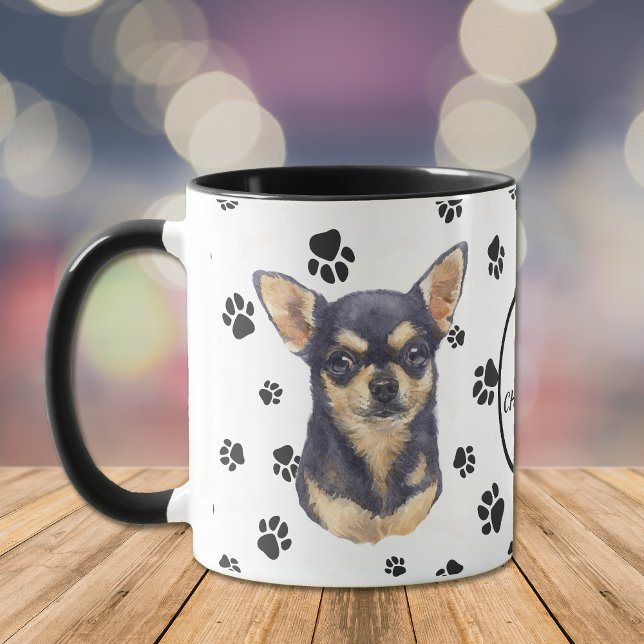 Kärlek My Chihuahua Hund Pawprint Mugg (Skapare uppladdad)