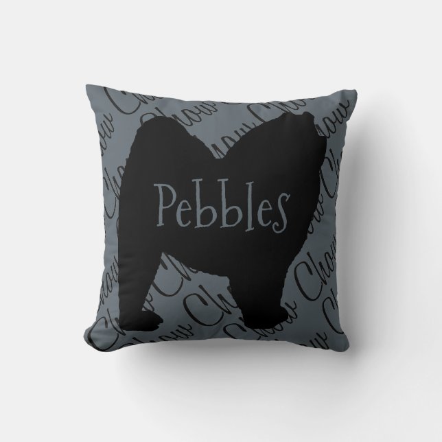 Kärlek My Chow Chow Hund Pillow Kudde (Framsida)