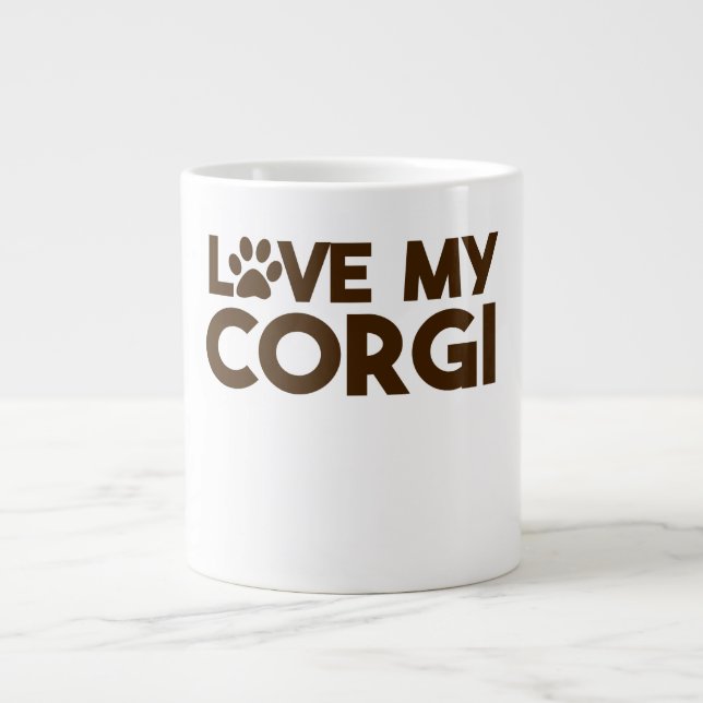KÄRLEK MY CORGI TASS JUMBO MUGG (Framsidan)