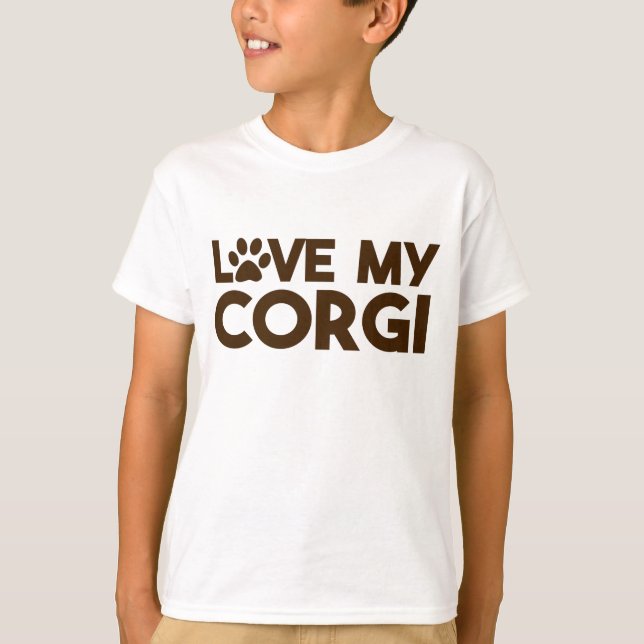 KÄRLEK MY CORGI TASS T SHIRT (Framsida)