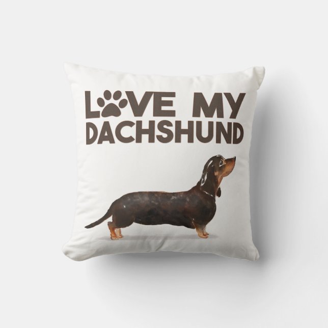 KÄRLEK MY DACHSHUND KUDDE (Framsida)