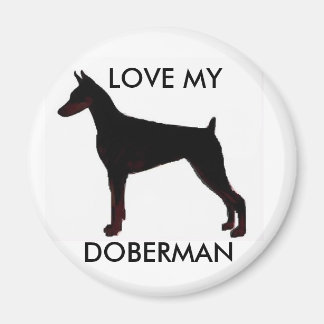 KÄRLEK MY, DOBERMAN MAGNET