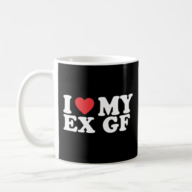 Kärlek My Ex Girlkompis Kaffemugg (Vänster)
