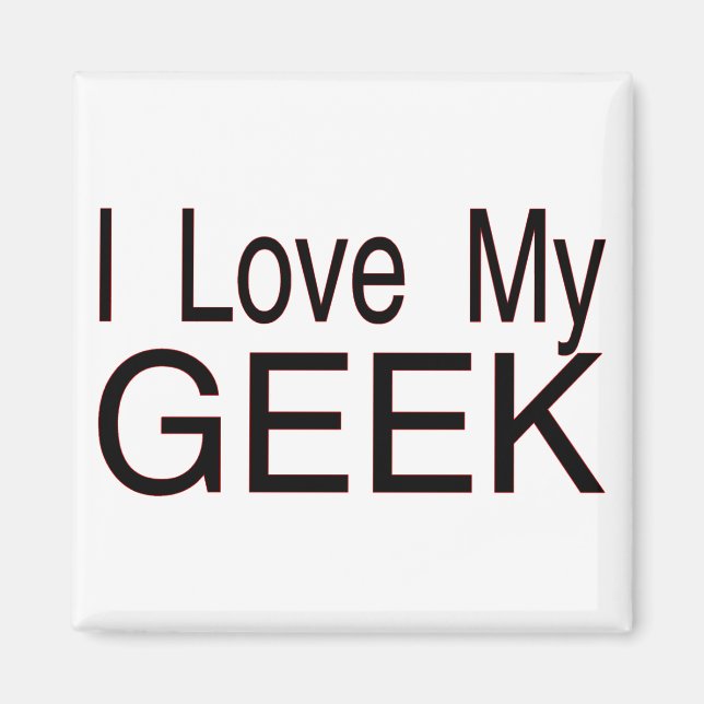 Kärlek My Geek Magnet (Framsidan)