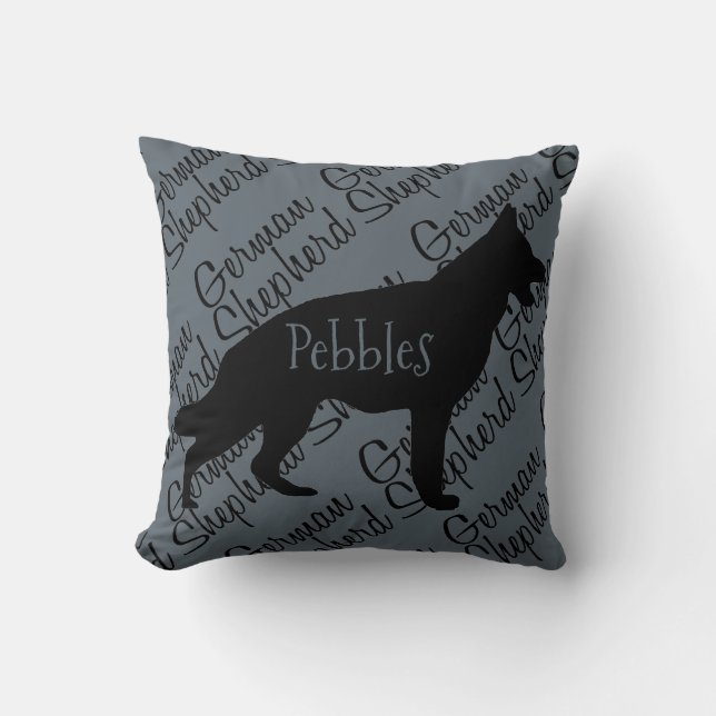 Kärlek My German Shepherd Hund Pillow Kudde (Framsida)