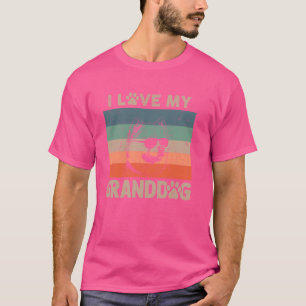 Kärlek My Granddog Chow Chow Grandma Grandpa Hund T Shirt