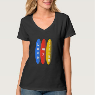 Kärlek My Granny Ove Circle Design T Shirt