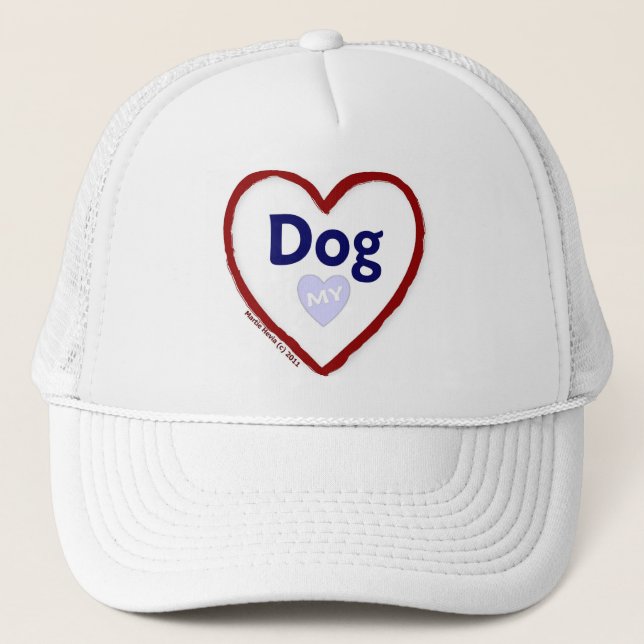 Kärlek My Hund Truckerkeps (Framsida)