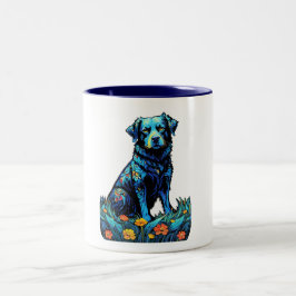 Kärlek my HUND Två-Tonad Mugg