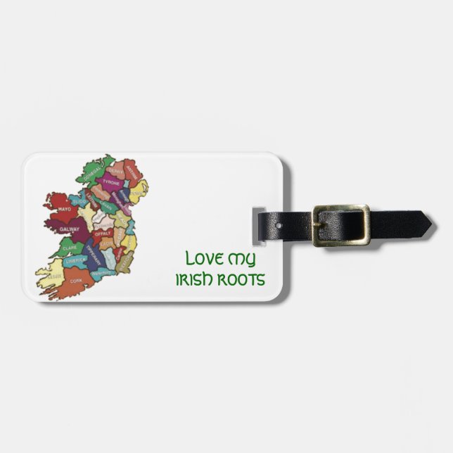 KÄRLEK MY IRISH ROOTS BAGAGEBRICKA (Horisontell Framsida)