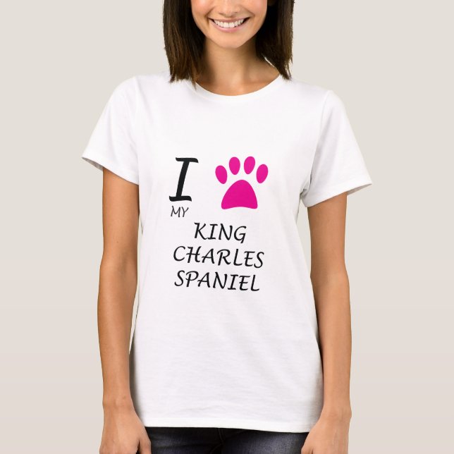 Kärlek My Kung Charles Spain Badge T-shirt (Framsida)