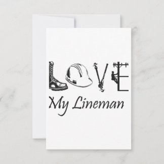 Kärlek my Lineman Kort