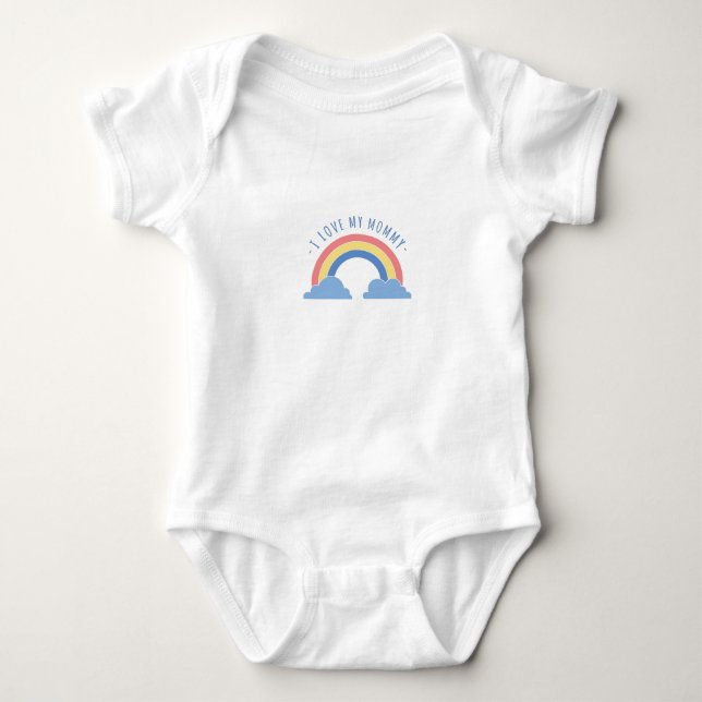 Kärlek My Mamma Baby T Shirt (Framsida)