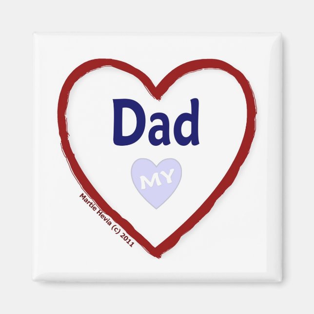 Kärlek My Pappa Magnet (Framsidan)