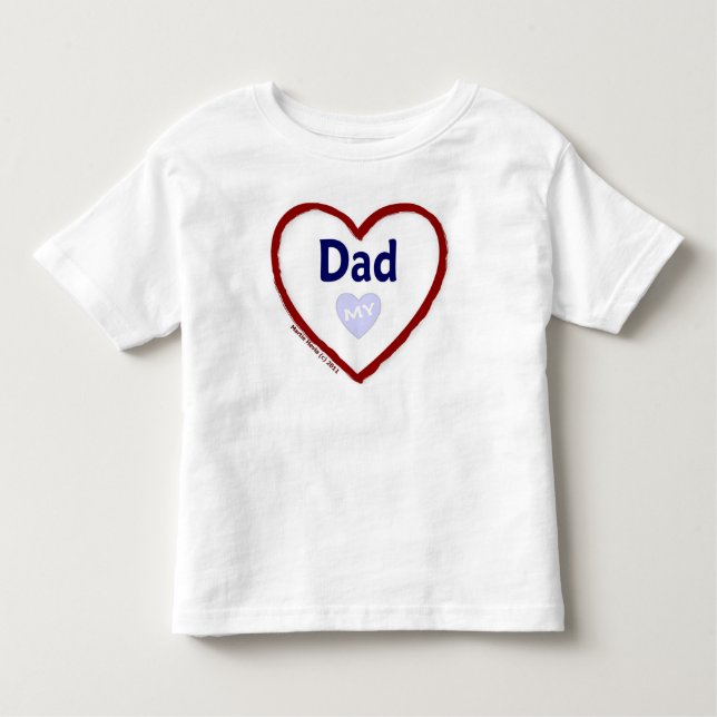 Kärlek My Pappa T Shirt (Framsida)