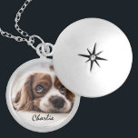 Kärlek My Pet-fotomall för Hund Berlockhalsband<br><div class="desc">Djurälskare personlig fotomall med eget namn,  perfekt för en katt eller hund och enkel att anpassa med dina sällskapsdjur namn.</div>