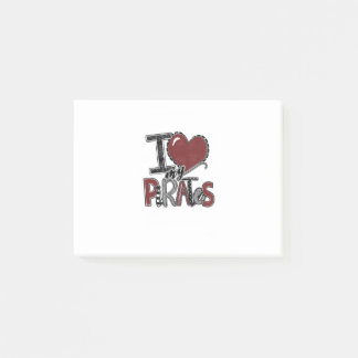 Kärlek My Pirater Post-it Block