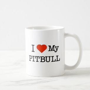 Kärlek My Pitbull Kaffemugg