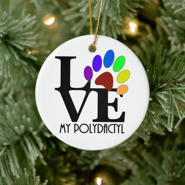 KÄRLEK My Polydactyl Julgransprydnad Keramik (Träd)