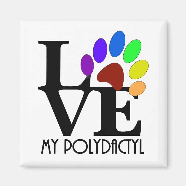 KÄRLEK My Polydactyl Magnet (Framsidan)