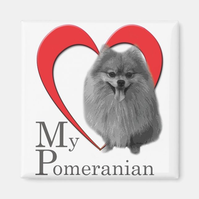 Kärlek My Pommern Magnet (Framsidan)