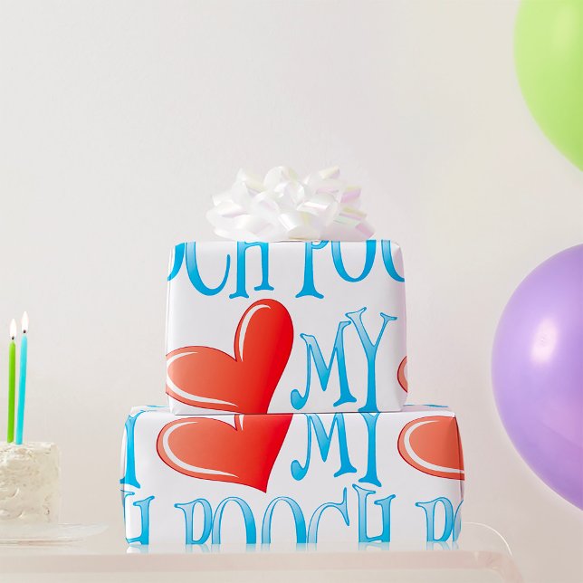 Kärlek My Pooch Presentpapper (Skapare uppladdad)