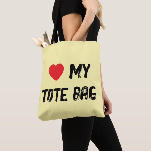 Kärlek My Tote Bag Tygkasse (Närbild)