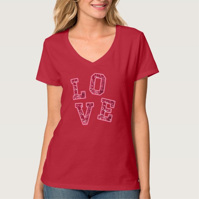Kärlek My Valentines day T Shirt (Framsida)