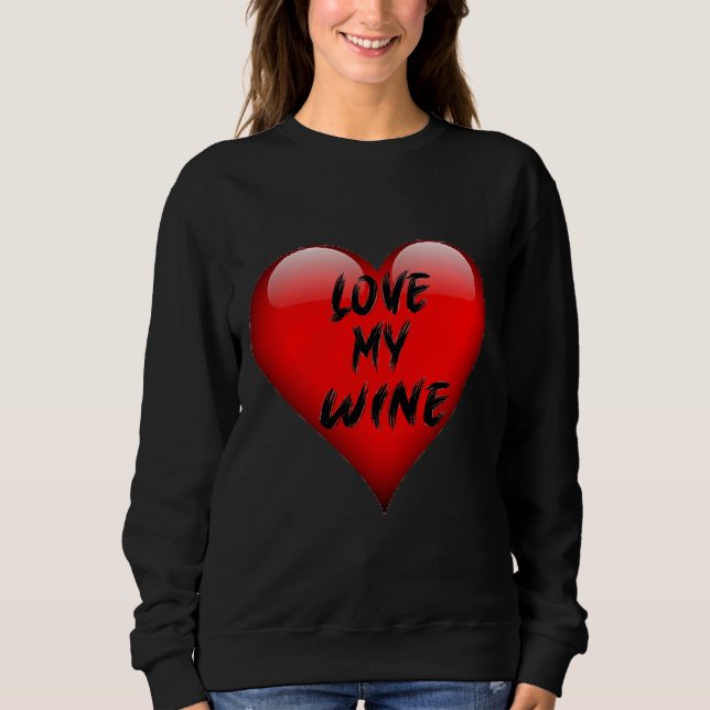 Kärlek My Vin T Shirt (Framsida)
