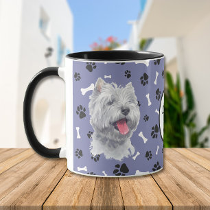 Kärlek My Westie Hund Pawprint Mugg