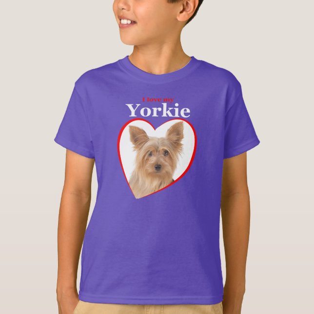 Kärlek My Yorkie T-Shirt (Framsida)
