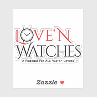 Kärlek "N Watches VInyl 4" x 4" vinylSticker Klistermärken