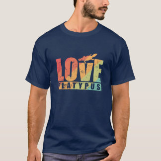 Kärlek Näbbdjur Australien Djur flicka T Shirt