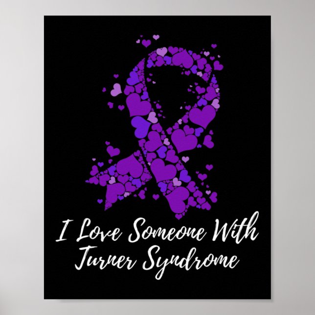 Kärlek någon med Turner Syndrome Awareness Poster (Framsidan)