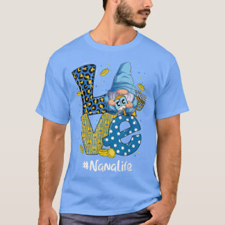 Kärlek Nana Life Leopard Gnome Lycklig Chanukah Gn T Shirt