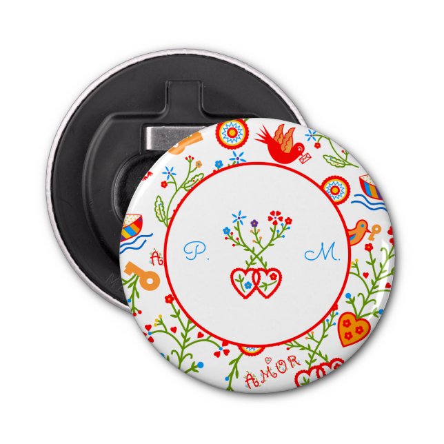 Kärlek-näsdukar av valentinus flasköppnare (Framsidan)