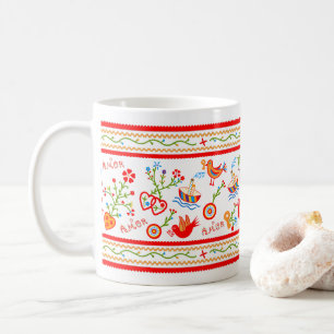 Kärlek-näsdukar av valentinus kaffemugg