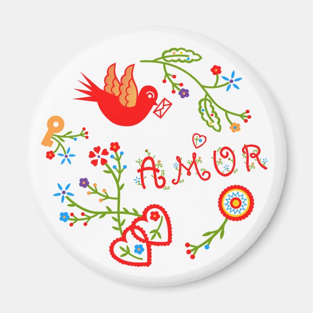 Kärlek-näsdukar av valentinus magnet (Framsidan)