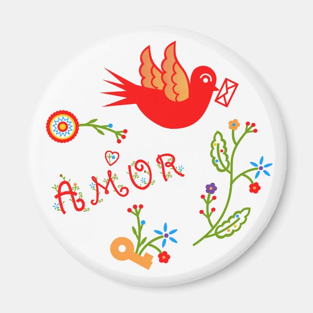 Kärlek-näsdukar av valentinus magnet (Framsidan)