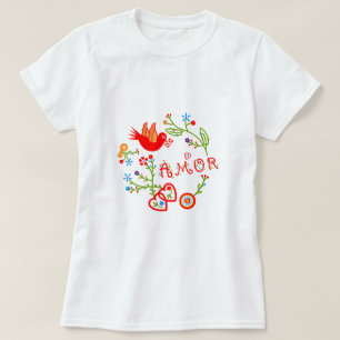 Kärlek-näsdukar av valentinus t shirt