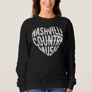 Kärlek Nashville Tennessee Land Music Guitar Play T Shirt