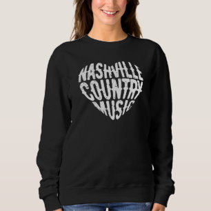 Kärlek Nashville Tennessee Land Music Guitar Play T Shirt